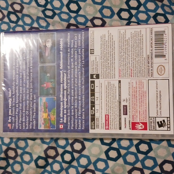 Spongebob Battle for bikini bottom rehydrated for Nintendo Switch - Picture 2 of 2